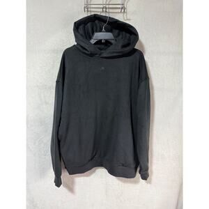 Adidas Basketball Suede Black Pullover Hoodie IN7705 Size L *NWT
